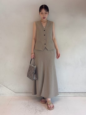 Mila Owenさん(レディース・158cm)の夏コーディネート