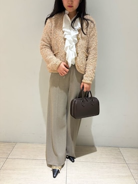 Mila Owenさん（レディース・161cm）の冬コーディネート