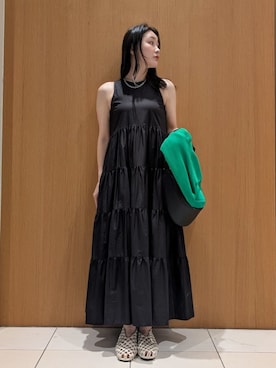 「マキシワンピース」｜Mila Owenさん（レディース・156cm）の春コーディネート