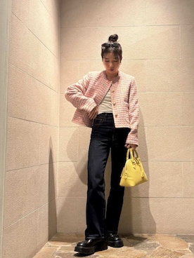 Mila Owenさん（レディース・155cm）の冬コーディネート