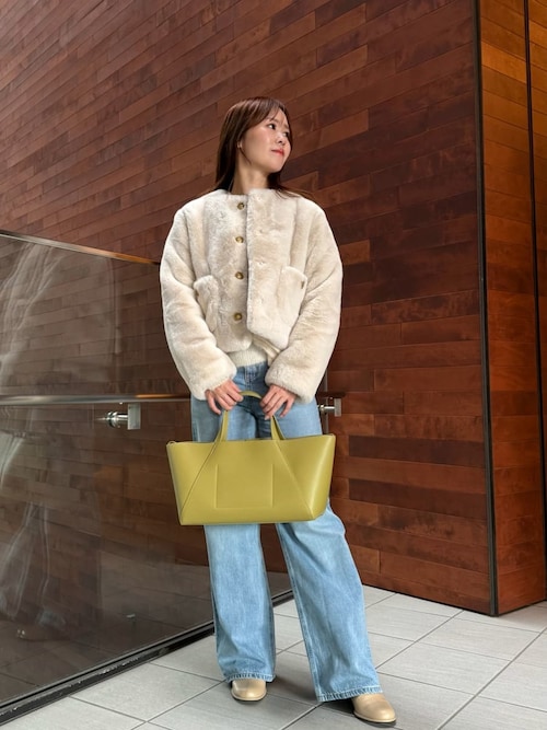 ハイウエストワイドデニムパンツ（デニムパンツ）｜Mila Owen（ミラ