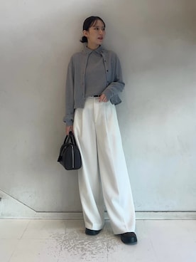 Mila Owenさん（レディース・158cm）の春コーディネート