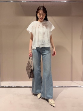 Mila Owenさん（レディース・158cm）の夏コーディネート