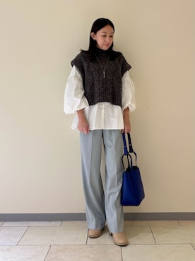 Mila Owenさん（レディース・154cm）の秋コーディネート