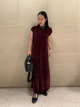 「アイテム（バレエシューズ）」を使った、Mila Owenさん（レディース・151cm）の夏コーディネート