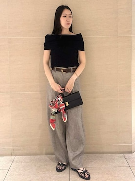Mila Owenさん(レディース・160cm)の夏コーディネート