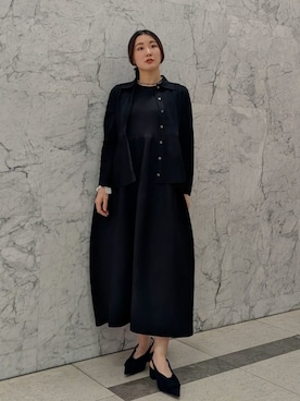 Mila Owenさん（レディース・156cm）の冬コーディネート