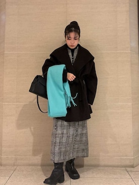 Mila Owenさん(レディース・155cm)の冬コーディネート