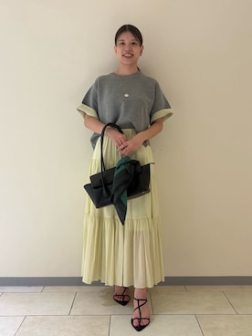 「アイテム（財布/小物）」を使った、Mila Owenさん（レディース・158cm）の夏コーディネート