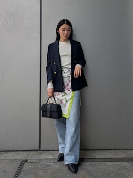 Mila Owenさん（レディース・156cm）の冬コーディネート