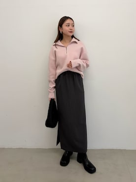 「スリット」｜Mila Owenさん（レディース・162cm）の夏コーディネート