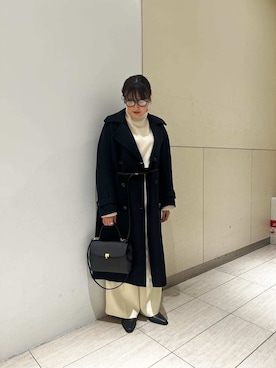 Mila Owenさん（レディース・158cm）の冬コーディネート