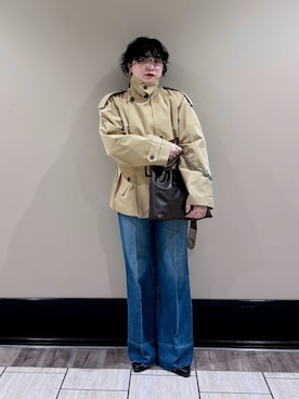 Mila Owenさん（レディース・157cm）の冬コーディネート