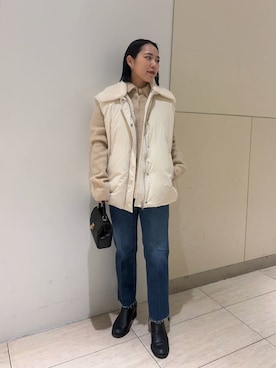 Mila Owenさん(レディース・151cm)の冬コーディネート