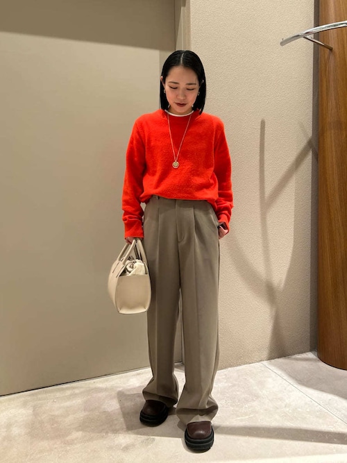 セットアップ対応】ワンタックストレートパンツ（その他パンツ