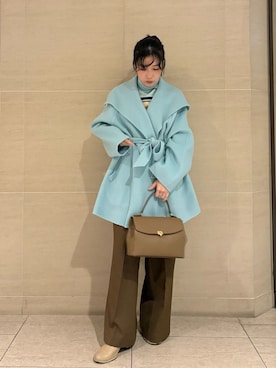 Mila Owenさん(レディース・155cm)の冬コーディネート