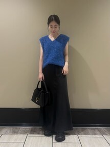 Mila Owen（ミラオーウェン）の「前後2WAYチュールヤーンニット