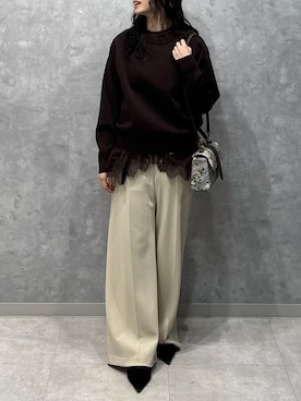 Mila Owenさん（レディース・155cm）の冬コーディネート