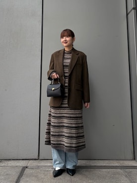 Mila Owenさん(レディース・162cm)の冬コーディネート
