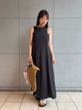 「アイテム（財布/小物、ホワイト系）」を使った、Mila Owenさん（レディース・159cm）の夏コーディネート