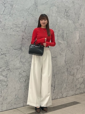 Mila Owenさん（レディース・162cm）の冬コーディネート