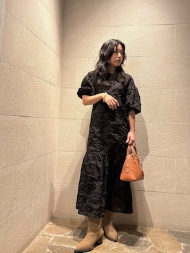 Mila Owenさん(レディース・155cm)の冬コーディネート