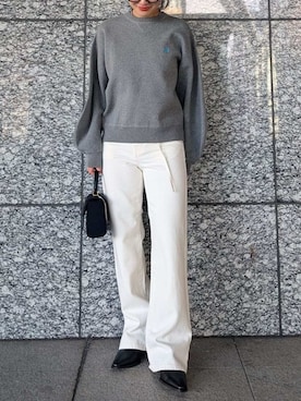 Mila Owenさん（レディース・156cm）の冬コーディネート