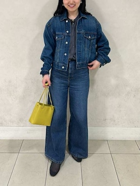 「Mila Owen（ミラオーウェン）のアイテム（ジャケット/アウター）」を使った、Mila Owenさん（レディース・160cm）の春コーディネート