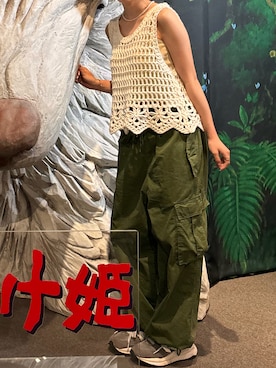 「w closet（ダブルクローゼット）のアイテム」を使った、まなかさん（レディース・156cm）の秋コーディネート