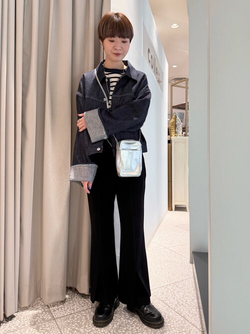 collex（コレックス） パンツ 「WEB限定」ウール混 カットポンチフレア