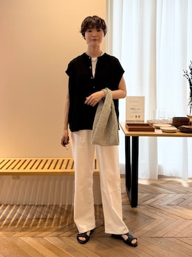 「collex（コレックス）のアイテム」を使った、natsumiさん（レディース・166cm）の夏コーディネート