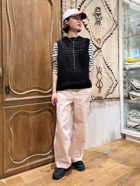 「collex（コレックス）のアイテム（パンツ）」を使った、natsumiさん（レディース・166cm）の春コーディネート