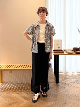 「collex（コレックス）のアイテム」を使った、natsumiさん（レディース・166cm）の夏コーディネート