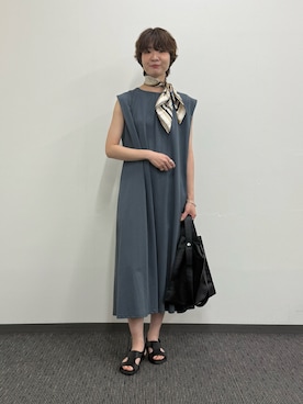 「アイテム（バングル/リストバンド）」を使った、natsumiさん（レディース・166cm）の夏コーディネート