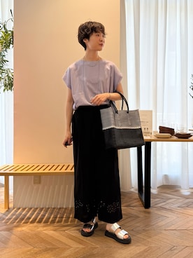 「collex（コレックス）のアイテム」を使った、natsumiさん（レディース・166cm）の夏コーディネート