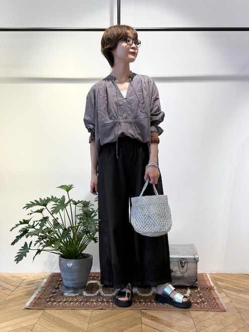 SMALL マクラメ メタリック トートバッグ ANANS】SMALL マクラメ メタリック トートバッグ｜collex