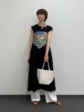 「アイテム（ワンピース/ドレス）」を使った、natsumiさん（レディース・166cm）の夏コーディネート
