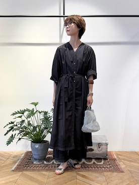 「アイテム（ワンピース）」を使った、natsumiさん（レディース・166cm）の夏コーディネート