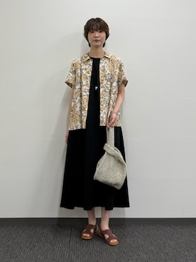 「アイテム（ワンピース/ドレス）」を使った、natsumiさん（レディース・166cm）の夏コーディネート