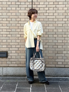 「アイテム（バングル/リストバンド）」を使った、natsumiさん（レディース・166cm）の秋コーディネート