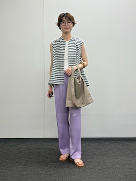 「collex（コレックス）のアイテム」を使った、natsumiさん（レディース・166cm）の夏コーディネート