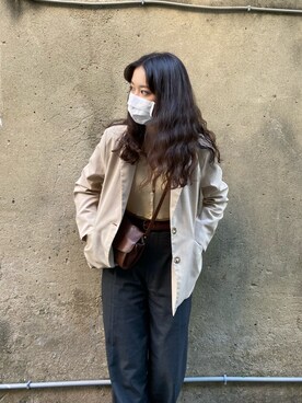 「西裝外套」｜「アイテム（ジャケット/アウター）」を使った、katnissさん（レディース・172cm）の冬コーディネート