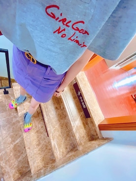 「MADNESSのアイテム」を使った、uSagi.さん（レディース・165cm）の夏コーディネート