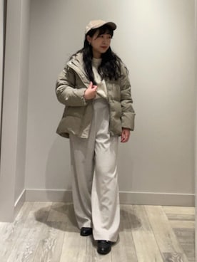 「冬服コーデ」｜「アイテム（キャップ）」を使った、kotomiさん（レディース・148cm）の冬コーディネート