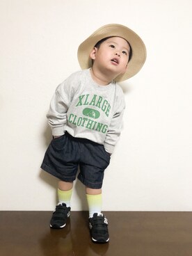 「カラー×コーデ」｜akishiさん（キッズ・90cm）の春コーディネート