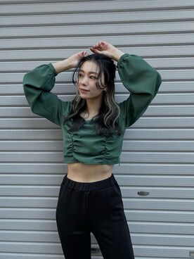 越後 穂乃香さん（レディース・150cm）の冬コーディネート