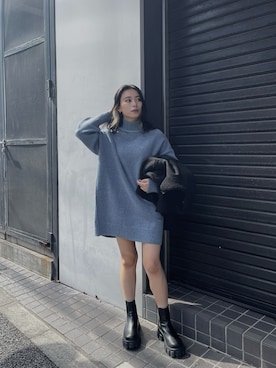 「EVRIS（エヴリス）のアイテム（ジャケット/アウター）」を使った、越後 穂乃香さん（レディース・150cm）の秋コーディネート