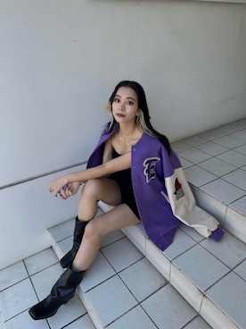 越後 穂乃香さん（レディース・150cm）の冬コーディネート