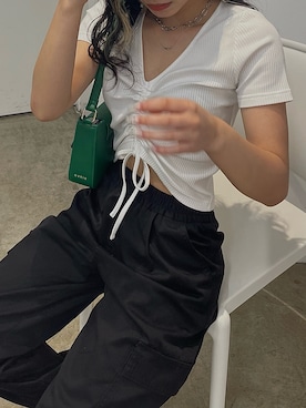 越後 穂乃香さん（レディース・150cm）の春コーディネート