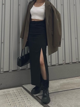 越後 穂乃香さん（レディース・150cm）の春コーディネート